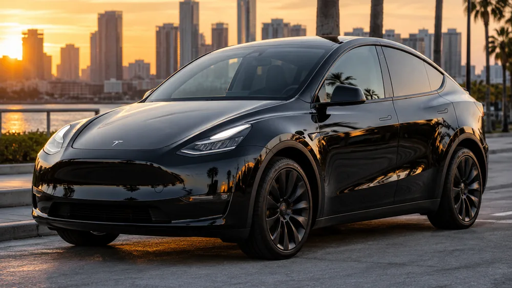 Tesla Model Y, confort, 100 % électrique